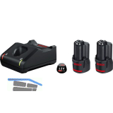 BOSCH Akku-Starterkit 12 Volt / 2 St�ck 3,0 Ah Akkus und Ladeger�t GAL12V-40
