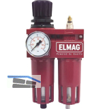 Druckluft Wartungseinheit mit Filter, Regler und �ler Anschlussgewinde 1/4"