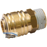 Euro Druckluft Kupplung aus Messing mit Au�engewinde 1/2"