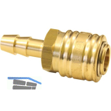 Euro Druckluft Kupplung aus Messing mit 6 mm Schlaucht�lle