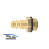 Euro Druckluft Stecknippel aus Messing mit Au�engewinde 3/8"