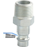 JWL Euro Druckluft Stecknippel aus Stahl mit Au�engewinde 1/4"