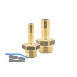 Druckluft Einschraubt�lle Messing mit AG 1/4" f�r 6 mm Schlauch