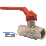 Kugelhahn mit beidseitigem IG 1/2" mit langem Hebel