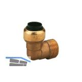 SCHNEIDER Winkeleinschraub Steckverbinder mit AG 3/4" f�r 22 mm Druckluftrohr