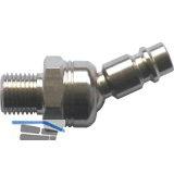 Drehgelenkstecker Stahl DN 7,2 AG 1/4" L�nge 54,7 mm