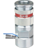 JWL Stahlkupplung DN 7,8 BSP mit Innengewinde 1/2"