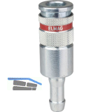 JWL Stahlkupplung DN 7,8 mit Schlaucht�lle � 8 mm