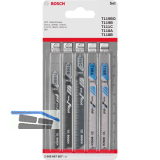 BOSCH Stichs�geblatt-Set Holz Metall Einnockenschaft 5-teilig