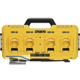 DEWALT Vierfach-Ladeger�t DCB104 f�r 10,8 - 54 Volt Li-Ion XR Schiebe-Akkus