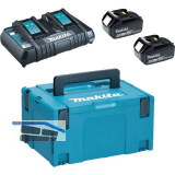 MAKITA Akku-Powerkit 18 Volt / 2 St�ck 6,0 Ah Akkus und Ladeger�t DC18RD