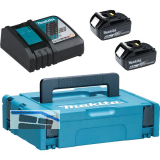 MAKITA Akku-Powerkit 18 Volt / 2 St�ck 6,0 Ah Akkus und Ladeger�t DC18RC