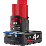 MILWAUKEE Akku / Ersatzakku M12 B4 12 Volt / 4,0 Ah Red Li-Ion