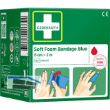 CEDERROTH Soft Foam Bandage Rolle Farbe blau L�nge 200 cm Breite 6 cm