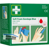 CEDERROTH Soft Foam Bandage Rolle Farbe blau L�nge 450 cm Breite 6 cm