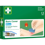 CEDERROTH Hydrogelpflaster Burn Cover blau 10 Pflaster 74 x 45 mm