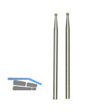 PROXXON Diamant Schleifstift Form KU Kugelkopf 1.8 mm (2 St�ck) Schaft 2,35 mm