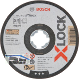 BOSCH Trennscheibe Standard for Inox X-LOCK gerade Form 125x1,0x22,23 mm/1 ST