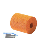 Auftragswalze zu Leimroller 75 Ausf�hrung: Schwammgummi 75 mm orange