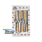 STUBAI Spezial-Stemmeisen-Satz mit Holzheft 6-teilig