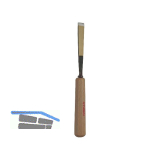 STUBAI Bildhauer-Stechbeitel geschliffen mit Holzheft Form 1 Breite 6 mm