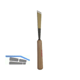 STUBAI Bildhauer-Stechbeitel geschliffen mit Holzheft Form 2 Breite 8 mm