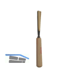 STUBAI Bildhauer-Stechbeitel geschliffen mit Holzheft Form 8 Breite 10 mm