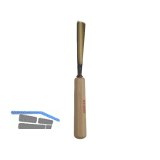 STUBAI Bildhauer-Stechbeitel geschliffen mit Holzheft Form 10 Breite 16 mm
