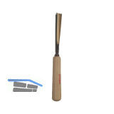 STUBAI Bildhauer-Stechbeitel geschliffen mit Holzheft Form 11 Breite 16 mm
