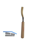 STUBAI Bildhauer-Stechbeitel geschliffen mit Holzheft Form 12 Breite 25 mm