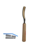 STUBAI Bildhauer-Stechbeitel geschliffen mit Holzheft Form 20 Breite 8 mm