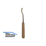 STUBAI Bildhauer-Stechbeitel geschliffen mit Holzheft Form 21 Breite 8 mm