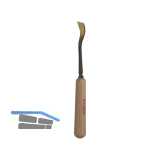 STUBAI Bildhauer-Stechbeitel geschliffen mit Holzheft Form 22 Breite 10 mm