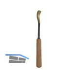 STUBAI Bildhauer-Stechbeitel geschliffen mit Holzheft Form 28 Breite 6 mm