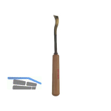 STUBAI Bildhauer-Stechbeitel geschliffen mit Holzheft Form 36 Breite 2 mm