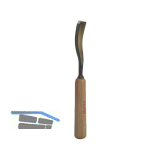 STUBAI Bildhauer-Stechbeitel geschliffen mit Holzheft Form 40 Breite 6 mm