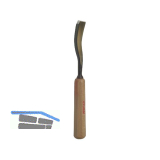 STUBAI Bildhauer-Stechbeitel geschliffen mit Holzheft Form 42 Breite 10 mm