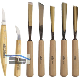 STUBAI Schnitzersatz mit Holzheft 7-teilig