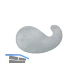 Ziehklinge aus Spezialstahl Ausf�hrung Schwanenhals 120 x 60 x 0,8 mm