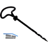 Knotenbohrer poliert mit lackiertem Griff Bohrer � 2 mm