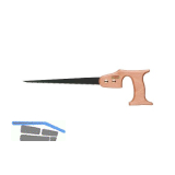 Lochs�ge aus Elektrostahl und Fuchsschwanzheft Blattl�nge 300 mm