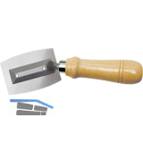 Furniers�ge beidseitig gezahnt mit gekr�pftem Griff Blattl�nge 75 mm