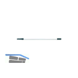 SCHULLER Teleskopstiel aus Stahl wei� lackiert ausziehbar von 1,2 - 2,0 m