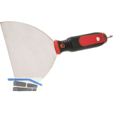 SCHULLER Fugenspachtel mit Bit rostfreier Stahl und 2K Handgriff Breite 150 mm