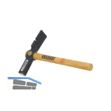 KRENHOF Maurerhammer mit Holzstiel und Nagelzieher 500 g