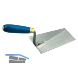 KAUFMANN Maurerkelle aus Normstahl mit 180 mm konisch geschliffenem Blatt