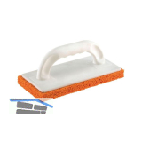 KAUFMANN Reibbrett mit 20 mm Schwammgummibelag grobporig 280 x 140 mm