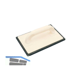 KAUFMANN Kunststoff Reibbrett mit 8 mm Moosgummi 240 x 150 mm