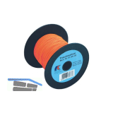 KAUFMANN Trassierschnur orange fluoreszierend, leicht dehnbar, � 2mm L�nge 100 m