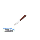 BOHLE Kittmesser mit Holzheft und stumpfer, gebogener, durchgehender 18mm Klinge